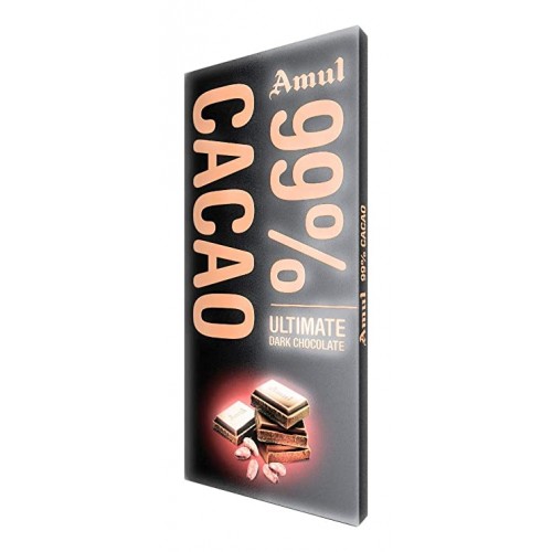 Amul 99% Cacao Chocolate, 125g