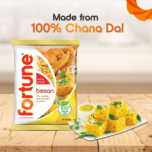 Fortune Chana Besan, Made from 100% Chana Dal 100% Taste, 1kg