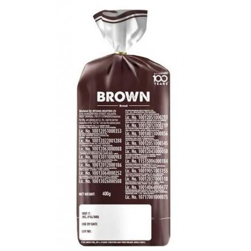 Britannia Brown Bread - With Goodness Of Wheat, Enriched With Vitamins, 400 g